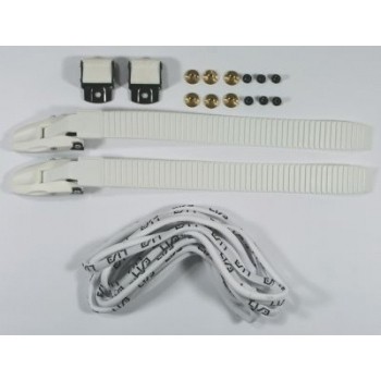 WHITE BUCKLES AND LACES KIT